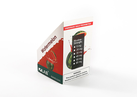 Cutomized Paper Cardboard Product Display Stand , Snack Food Boxes 0.35mm Thickness